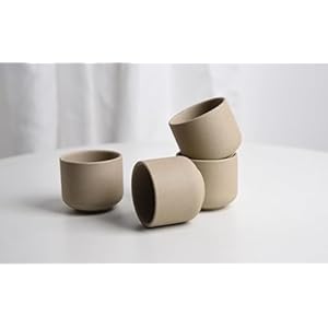 Ceramic teacups set of 4no handle chinese kungfu tea cups35oz teacups japanese teacup setceramic tea cup4pcs  urban country home decor