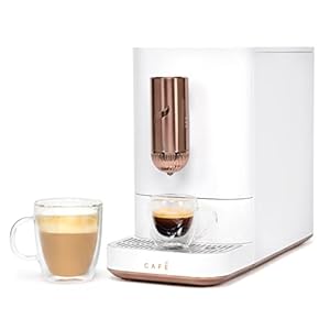 Café Affetto Automatic Espresso Machine | Brew in 90 Seconds | 20 Bar Pump Pressure for Balanced Extraction | Five Adjustable Grind Size Levels | WiFi Connected for Drink Customization | Matte White Cafe Affetto Automatic Espresso Machine Brew in 90 Seconds 20 Bar Pump Pressure for Balanced Extraction Five Adjustable Grind Size Levels WiFi Connected for Drink Customization Matte White