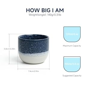 Set of 4 Ceramic Espresso Cups-4 oz, Blue & White Summer Coastline Design, Ideal for Espresso, Coffee, Tea, & More,Small Ceramic Coffee Mugs, Dishwasher & Microwave Safe Set of 4 Ceramic Espresso Cups 4 oz Blue White Summer Coastline Design Ideal for Espresso Coffee Tea MoreSmall Ceramic Coffee Mugs Dishwasher Microwave Safe