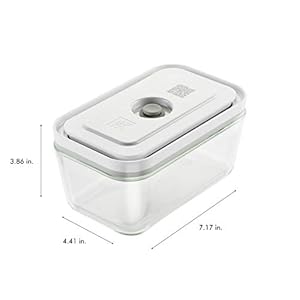 Zwilling fresh save 7 pc vacuum sealer machine starter set sous vide bags meal prep airtight food storage containers glass  urban country home decor