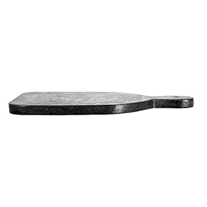 Bloomingville wide marble cutting or charcuterie board with handle black  urban country home decor