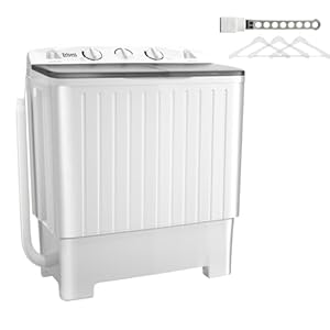 Sportpulse Moveable Washing Machine, Mini Twin Tub...