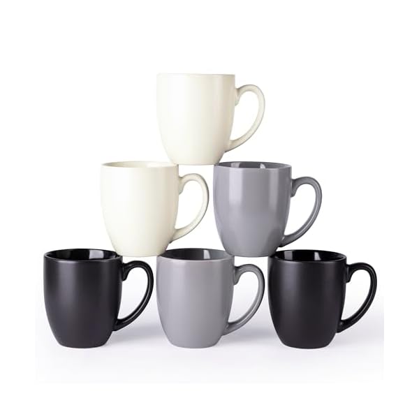  AmorArc-16oz-Coffee-Mugs-Set-of-6-Large-Ceramic-Coffee-Mugs-for-Man-Woman-Dad-Mom-Modern-Coffee-Mugs-Set-with-handle-for-TeaLatteCappuccinoCocoa-DishwasherMicrowave-Safe-Multi-Color