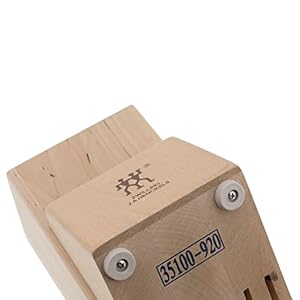 Zwilling twin 16 slot knife block birchwood natural  urban country home decor