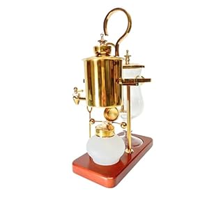 Nispira Belgium Royal Family Balance Syphon Unique Gravity Vintage Coffee Maker Vacuum Brewing System Gold 500 ml Nispira Belgium Royal Family Balance Syphon Unique Gravity Vintage Coffee Maker Vacuum Brewing System Gold 500 ml