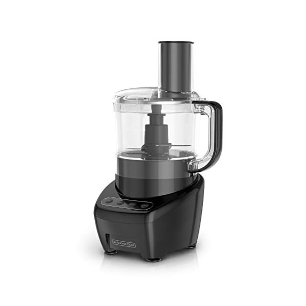   BLACKDECKER-Food-Processor-and-Vegetable-Chopper-Stainless-Steel-Blade-8-Cup-Capacity-450W-Power-with-Attachments-to-Shred-Slice-Mince-Grind-and-Puree