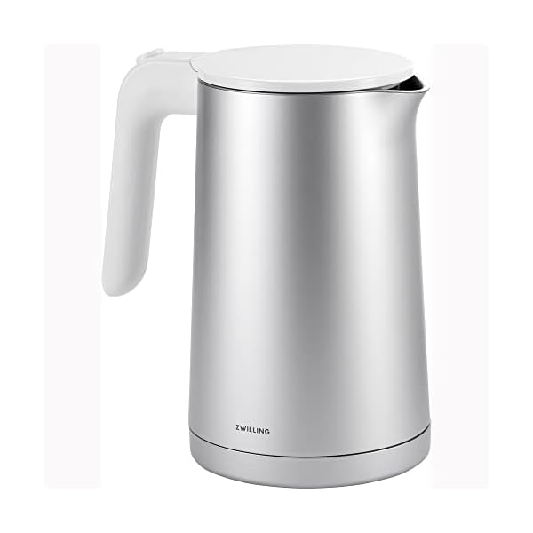 Zwilling enfinigy cool touch 1 liter electric kettle cordless tea kettle hot water silver  urban country home decor