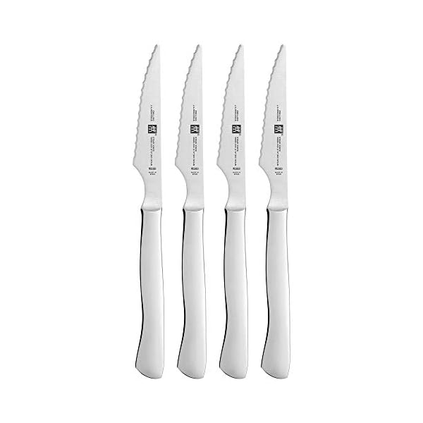   ZWILLING-Knives-Steak-Knife-Set-4-piece-Stainless-Steel-Serrated