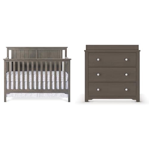 Childcraftcottageflattopcribdresserandtoppernurseryset3pieceincludes4in1convertiblecribdresserandtoppergrowswithyourbabydappergray Urban Country Home Decor Child craft cottage flat top crib dresser and topper nursery set 3 piece includes 4 in 1 convertible crib dresser and topper grows with your baby dapper gray urban country home decor