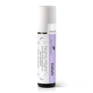 Plant Therapy KidSafe Nighty Night Essential Oil Blend for Sleep 10 mL (1/3 oz) Pre-Diluted Roll-On 100% Pure, Natural Aromatherapy, Therapeutic Grade