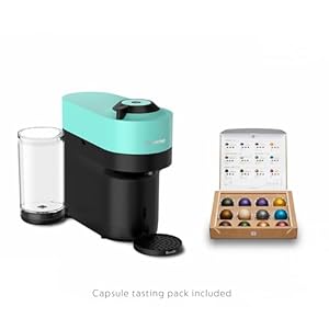 Nespresso Vertuo Pop+ Coffee and Espresso Maker by Breville, Aqua Mint Nespresso Vertuo Pop Coffee and Espresso Maker by Breville Aqua Mint