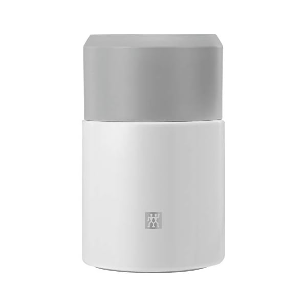 Zwilling thermo insulated food jar 236 oz silver white  urban country home decor
