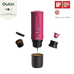 OutIn Nano Portable Electric Espresso Machine with Carrying Bag
