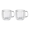   ZWILLING-JA-Henckels-Cappuccino-Glass-Mug-Set-Clear-2-pc