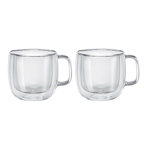 ZWILLING JA Henckels Cappuccino Glass Mug Set Clear 2 pc