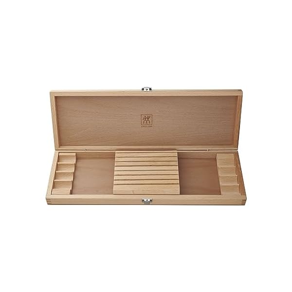 Zwilling 8 piece stainless steel steak knife set in wood gift box  urban country home decor