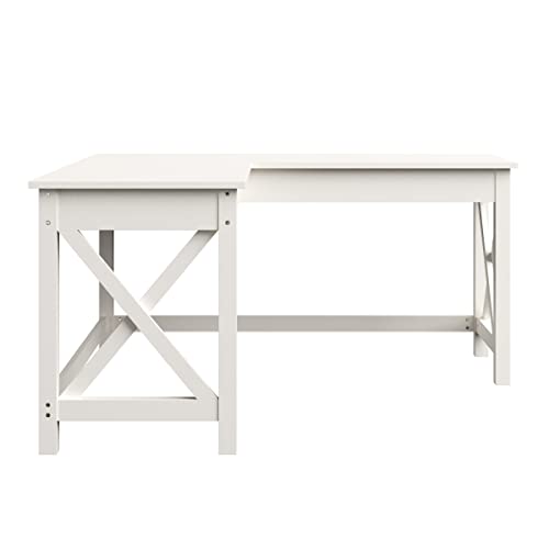 Lavish-Home-Computer-Desk-L-Shaped-Desk-with-X-Pattern-Legs-for-Office-Computer-or-Craft-Table-Desks-for-Home-Office-White Lavish Home Computer Desk L Shaped Desk with X Pattern Legs for Office Computer or Craft Table Desks for Home Office White