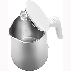 Zwilling enfinigy cool touch 1 liter electric kettle cordless tea kettle hot water silver  urban country home decor