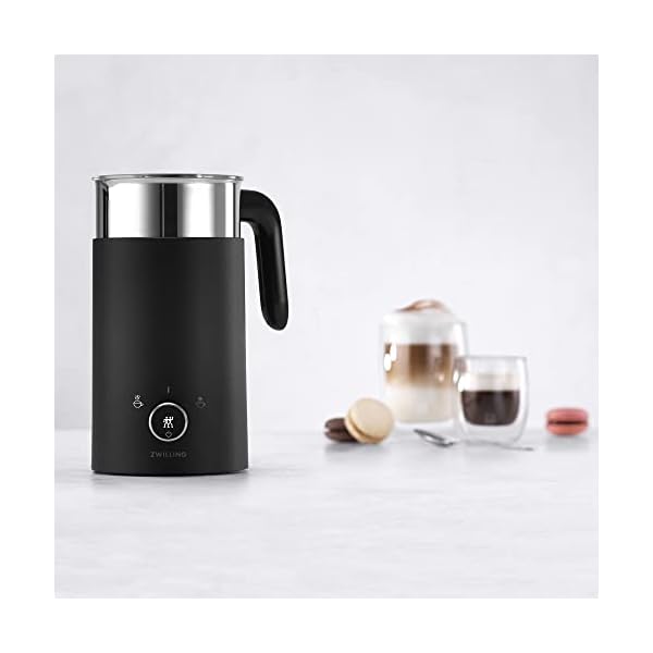   ZWILLING-Enfinigy-Milk-Frother-Hot-and-Cold-Foam-Electric-Milk-Frother-Velvety-Creamy-Microbubbles-for-Milk-and-Plant-based-Milk-Substitutes-Black