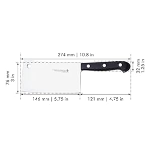 Zwillinghenckelsclassicrazorsharp6inchmeatcleaverknifegermanengineeredinformedby100yearsofmasteryblackstainlesssteel  Urban Country Home Decor Zwilling henckels classic razor sharp 6 inch meat cleaver knife german engineered informed by 100 years of mastery blackstainless steel  urban country home decor
