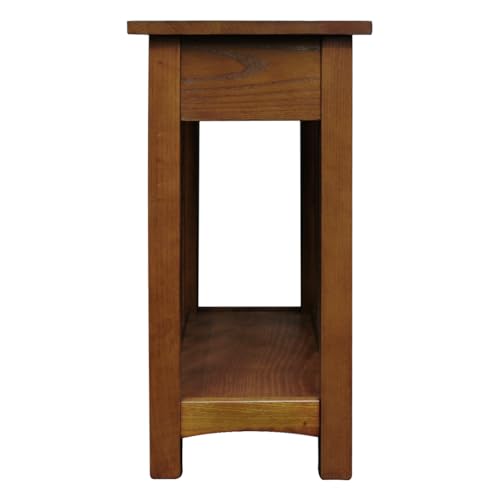 Leickhome8202missionimpeccableendtablewithdrawermadewithsolidwoodnarrowsidetableforlivingroombedroommediumoakfinish Urban Country Home Decor Leick home 8202 mission impeccable end table with drawer made with solid wood narrow side table for living room bedroom medium oak finish urban country home decor