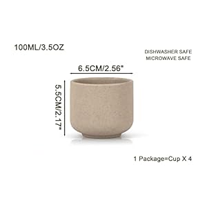 Ceramic teacups set of 4no handle chinese kungfu tea cups35oz teacups japanese teacup setceramic tea cup4pcs  urban country home decor