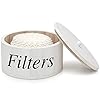   Chunful-Coffee-Filter-Container-Wooden-Coffee-Filter-Storage-Holder-with-Lid-Farmhouse-Bar-Accessories-Rustic-Station-Organizer-for-Storing-Various-Papers-Tea-Bags-Beans-White
