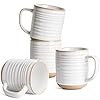   LE-TAUCI-Coffee-Mugs-17-ozCeramic-Mug-Set-Coffee-Cups-for-Latte-Hot-Tea-Cappuccino-Mocha-Cocoa-Dishwasher-Safe-Suit-For-Housewarming-Wedding-35-inch-Set-of-4-Arctic-White