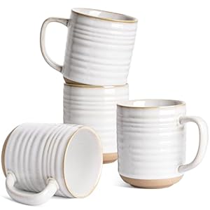  LE-TAUCI-Coffee-Mugs-17-ozCeramic-Mug-Set-Coffee-Cups-for-Latte-Hot-Tea-Cappuccino-Mocha-Cocoa-Dishwasher-Safe-Suit-For-Housewarming-Wedding-35-inch-Set-of-4-Arctic-White