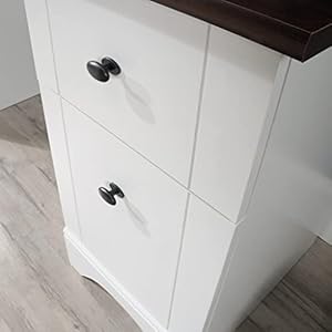 Sauder Miscellaneous Home Office Computer Desk with Cherry Accent Top Soft White Finish