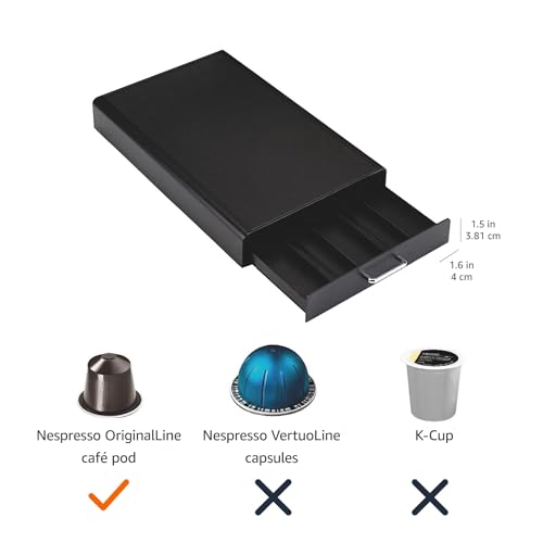 Amazon-Basics-Nespresso-OriginalLine-Coffee-Pod-with-1-Storage-Drawer-Holder-50-Capsule-Capacity-Black Amazon Basics Nespresso OriginalLine Coffee Pod with 1 Storage Drawer Holder 50 Capsule Capacity Black