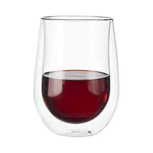 ZWILLING JA Henckels Double Wall Red Wine Glass Set 12 fl oz