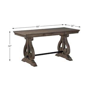 Homelegancehiddendrawerwritingdesk60wantiquegray  Urban Country Home Decor Homelegance hidden drawer writing desk 60 w antique gray  urban country home decor