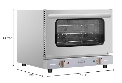 KoolMore-19-in-Countertop-Convection-Oven-for-Quarter-Size-Pans-with-3-Racks-1440W-of-Power-in-Stainless-Steel-08-cu-ft-ETL-Listed-KM-CTCO-08 KoolMore 19 in Countertop Convection Oven for Quarter Size Pans with 3 Racks 1440W of Power in Stainless Steel 08 cu ft ETL Listed KM CTCO 08