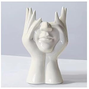 Female Form Face Vase Art Vase for Home Office Decor Ceramic Body Vase Female Form Ideal Shelf DecorModern Farmhouse Table DecorSmall Vase Bookshelf Decor