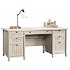 Pemberlyrowhomeofficeexecutivedeskwith2letterlegalfiledrawersinchalkedchestnut  Urban Country Home Decor Pemberly row home office executive desk with 2 letterlegal file drawers in chalked chestnut  urban country home decor
