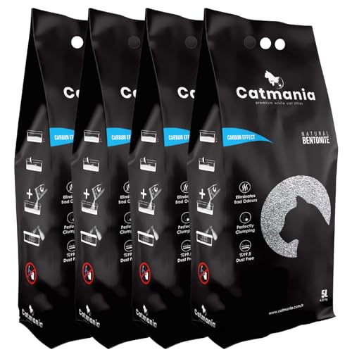 Cat-Litter-Catmania-Turkish-White-937lb-x-4-Bags-Hard-Clumping-Superior-Odor-Control-Unscented-Natural-Ingredients