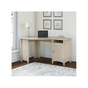   Bush-Furniture-Salinas-55W-Corner-Desk-with-Storage-in-Antique-White-Compact-Workstation-for-Home-Office-L-Shaped-Desktop-Solution