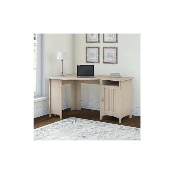   Bush-Furniture-Salinas-55W-Corner-Desk-with-Storage-in-Antique-White-Compact-Workstation-for-Home-Office-L-Shaped-Desktop-Solution
