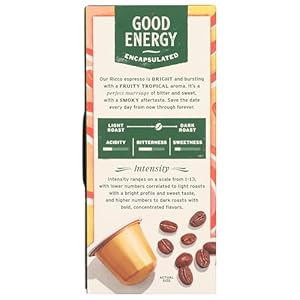 Whole Foods Market Ricco Espresso Pods Medium Bodied Fruity Aromatics Smoky Notes 10 Count