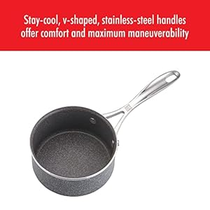 ZWILLING Vitale 1 qt Nonstick Saucepan with Lid Aluminum Scratch Resistant Made in Italy
