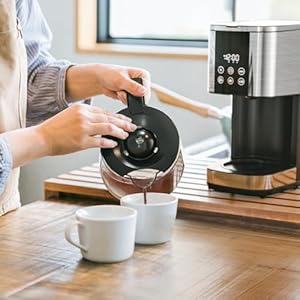 Kismile 10-Cup Drip Coffee Maker with LED Display & Touch Screen, 24H Timer, Dry Boil Protection, Programmable, 1.5L Water Tank, for Home & Office(Black) Kismile 10 Cup Drip Coffee Maker with LED Display Touch Screen 24H Timer Dry Boil Protection Programmable 15L Water Tank for Home OfficeBlack