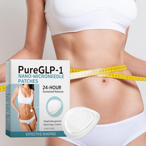 Smgt-Glp-1-Nano-Patch-Nano-Mic-ro-Needle-Patch-Schlankheits-Pads-mit-Natuerlicher-Formel-Sichtbare-Hautstraffung-Weiss-fuer-Frauen-Maenner-Anwendung
