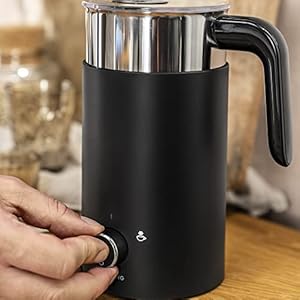   ZWILLING-Enfinigy-Milk-Frother-Hot-and-Cold-Foam-Electric-Milk-Frother-Velvety-Creamy-Microbubbles-for-Milk-and-Plant-based-Milk-Substitutes-Black
