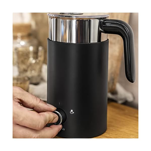   ZWILLING-Enfinigy-Milk-Frother-Hot-and-Cold-Foam-Electric-Milk-Frother-Velvety-Creamy-Microbubbles-for-Milk-and-Plant-based-Milk-Substitutes-Black