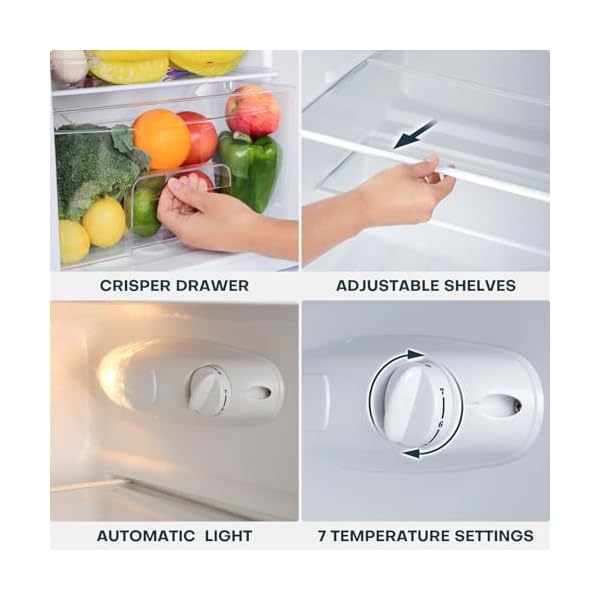   Upstreman-31-CuFt-Mini-Fridge-with-Freezer-Double-Door-Small-Fridge-Dorm-Essentials-Adjustable-Thermostat-Energy-Saving-Mini-Refrigerator-for-Office-DormBedroom-Stainless