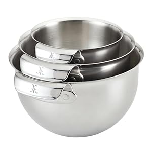 Hestan Provisions Stainless Steel Mixing Bowl Set, 3-Piece Hestan Provisions Stainless Steel Mixing Bowl Set 3 Piece