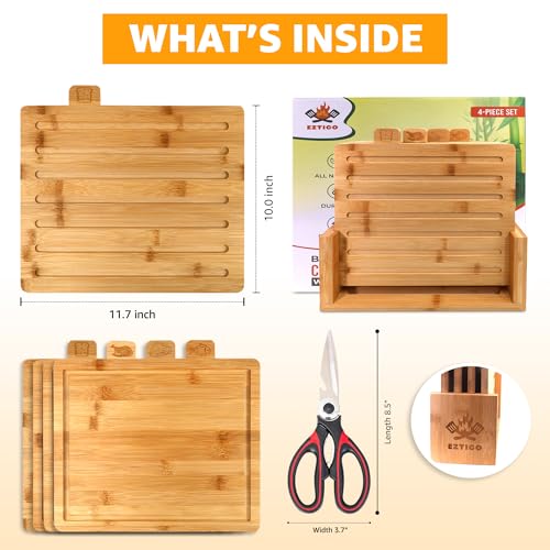 4piecebamboocuttingboardsetandpremiumscissorsperfectwoodencharcuterieandchoppingboardsidealjuicegroovebpafreekitchenstuffandkitchenmusthaves2025 Urban Country Home Decor 4 piece bamboo cutting board set and premium scissors perfect wooden charcuterie and chopping boards ideal juice groove bpa free kitchen stuff and kitchen must haves 2025 urban country home decor
