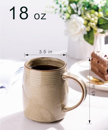 GBHOME-Large-Coffee-Mugs-Set-of-4-18oz-Handmade-Ceramic-Coffee-Mugs-Set-with-Gradient-color-for-LatteTeaBeerHot-Cocoa-Dishwasher-Microwave-Safe-Cappuccino GBHOME Large Coffee Mugs Set of 4 18oz Handmade Ceramic Coffee Mugs Set with Gradient color for LatteTeaBeerHot Cocoa Dishwasher Microwave Safe Cappuccino
