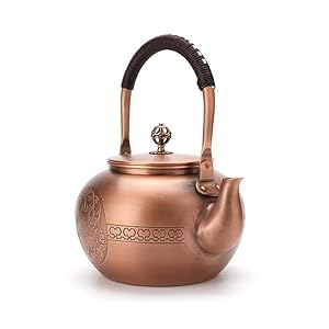   Kuiwisen-Handmade-Apple-Shape-Copper-Kettle-Teapot-Copper-Stovetop-Kettle-Teapot-15mm-Thick-Pure-Red-Copper-Handmade-1600-ml-198bl-Pattern-1-Blessing-Large